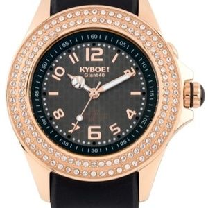 Kyboe Swarovski Crystal, Rose Goldtone 40MM WATCH